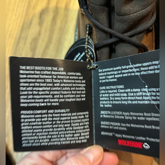 Wolverine Men's Waterproof‎ Marauder 8-Inch Boot W/Steel Toe Contour Welt Sz 8EW - Picture 10 of 11